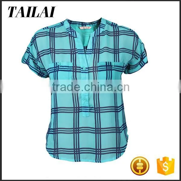Wholesale Clothing High Quality Soft Women 100 Cotton Blouse