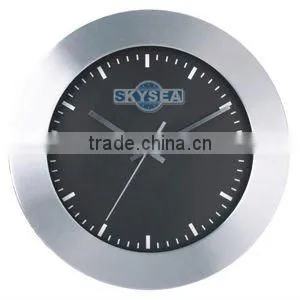 12 Inch Metal Decorative Wall Mounted Clock, Round Clock
