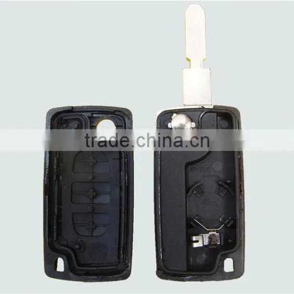 Lowest Price Replacement Citroen Remote Car Key For 3B 406 Flip Car Fob Shell Blank Citroen C2 C3 C4 C5 C6 Remote Key photo-2
