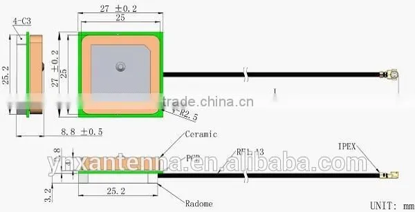 Yetnorson Vehicle Active Internal Gps Antenna Ceramics Chip Antenna,mini Gps Antenna photo-3