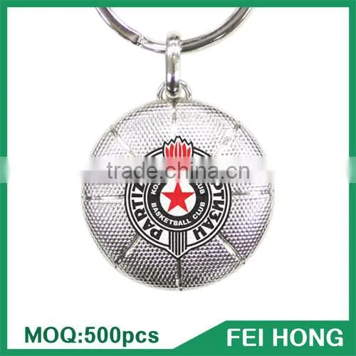 China Supplier Metal Custom Printed American Basketball Team Keychain