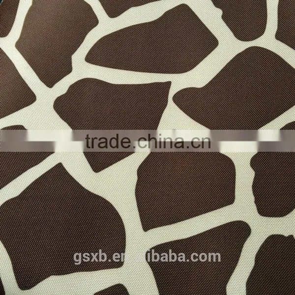 Pvc Coated Polyester Oxford Cow Print Fabric for Bags