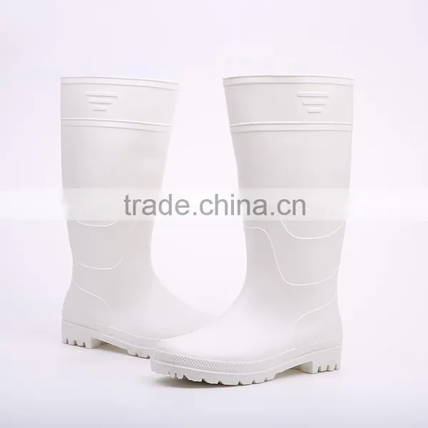 2016 Pure Design Waterproof White Pvc Rain Boots, Cheap Plastic Pvc Rain Boots photo-2