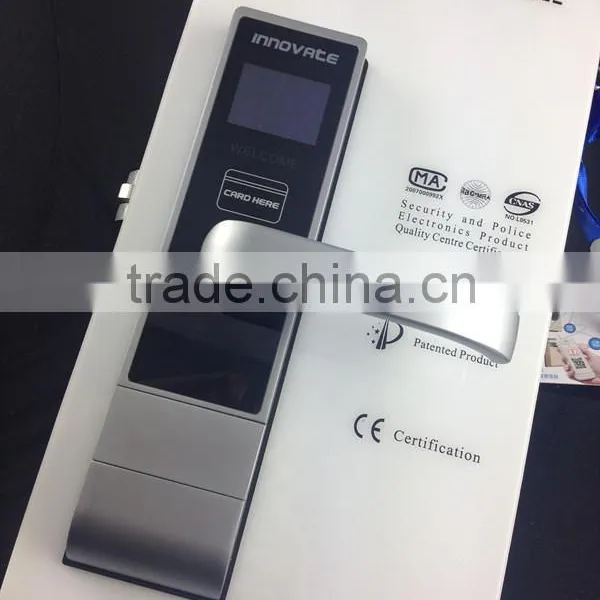 New Design Digital Door Lock LCD Screen Show Room Number Battery Roon Status photo-2
