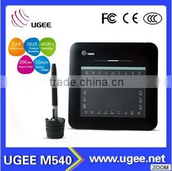 Ugee M540 Wirless Signature Pad Digital Signature Pad 5*4 Inch 1024 Pressure Sensitive 2800 LPI 133RPS photo-2