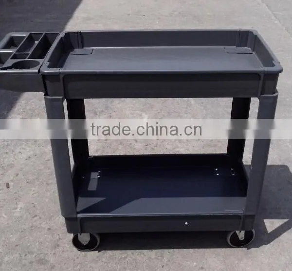 Super Load! 550 Lbs! Plastic Tool/ Service Cart
