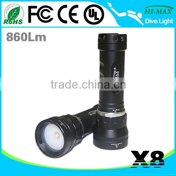 Extra Wide Angle Led Diving Scuba Flashlight Photography photo-4
