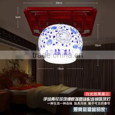 Fancy Ceiling Lights for Interior Lighting Decoration Ceiling Light Wood Ceramic Lamp photo-4
