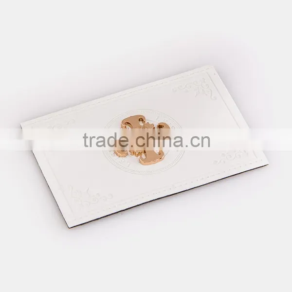 Leather Label Brand Leather Metal Patch Woven Label photo-4