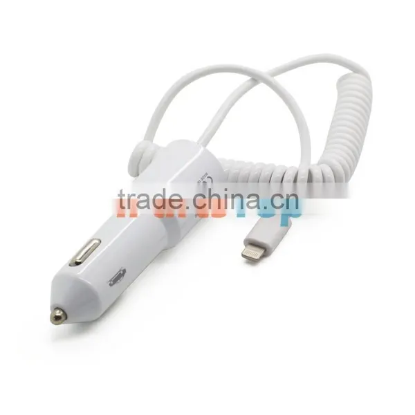 2A Car Charger With USB Cable Line For IPhone 6 5S 5C 5 With Retail Package Box photo-3