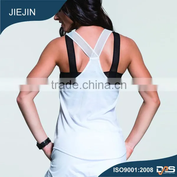 Wholesale Bodybuilding Stringer Tank Top-Women Wicking Tank Tops and Fabric for Tank Top photo-2