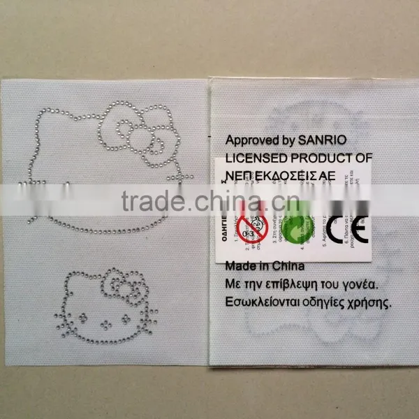 Factory Direct High Quality Environmental Crystal Lovely Cat Rhinestone Transfer Rhinestone Motif photo-3