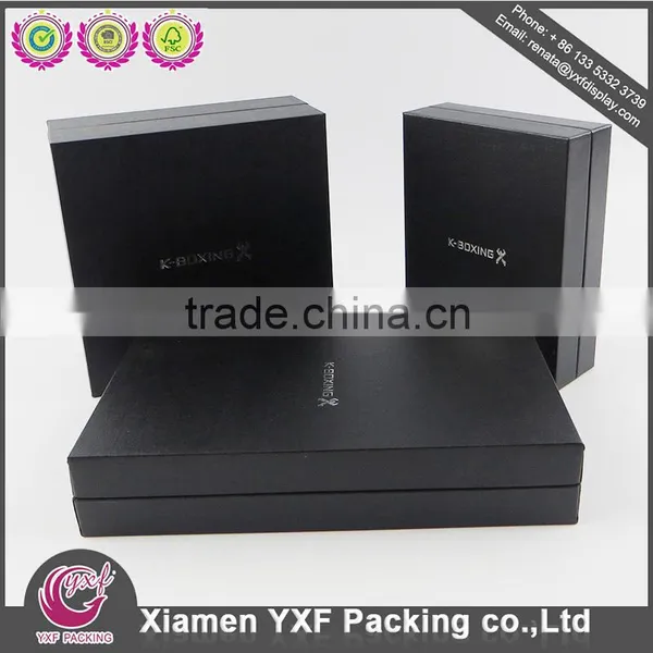 Black Recycled Belt Rigid Paper Box Printing