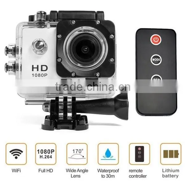 1.5 Inch Screen 170 Degrees Under Water Camera Wifi Mini Sports DV H.264 1080P photo-3