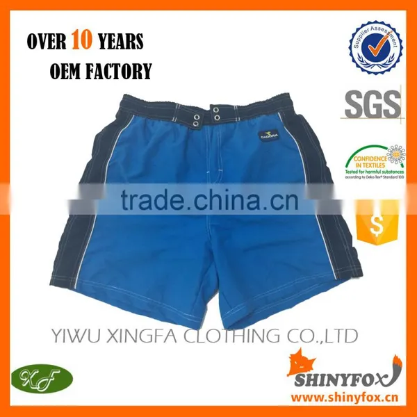 2016 Summer Mens 100% Polyester Brazil Beach Shorts Factory Wholesale Boardshorts 4 Way Stretch