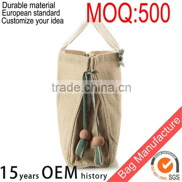 Custom Ladies Used Jute Bag for Shopping With Custom Logo Quality Choice photo-4