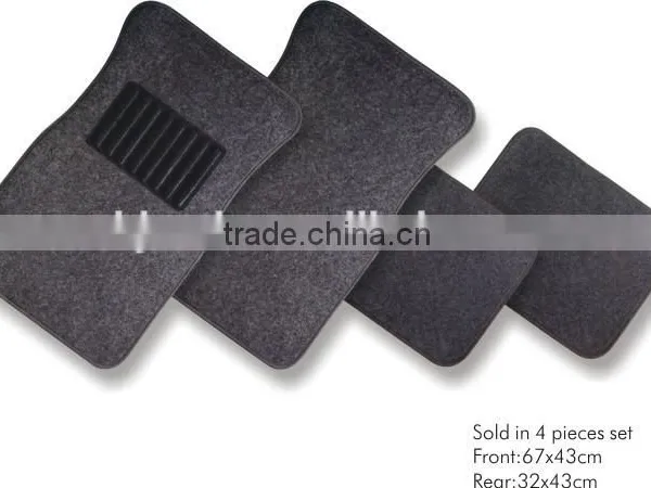 Universal Anti-slip Front & Rear Car Truck SUV Carpet Car Mat photo-3