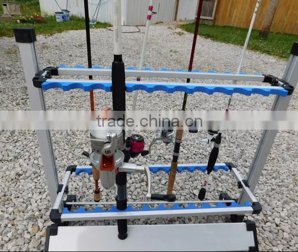 Amarine-made Fishing Rods Holder Portable Aluminum 24 Fishing Rod Racks Great for Storing Fishing Poles on Boat, Truck, Rv At Ho photo-2