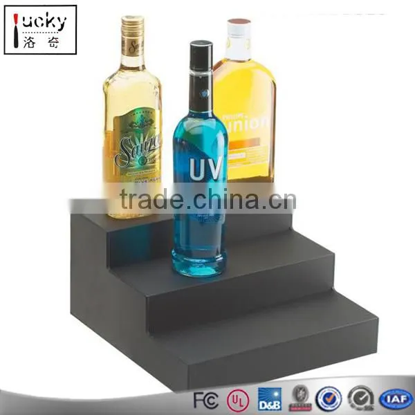 3 Tier LED Lighted Bottle Display Shelf,LED Liquor Bottle Display