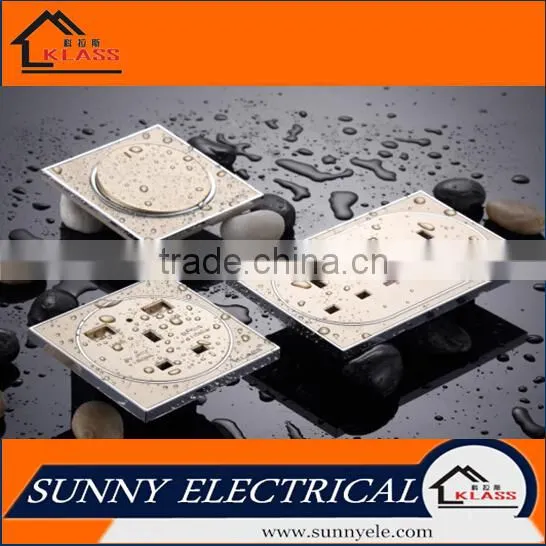 Uk Design PMMA Round Rocker Button Electric Light 1 Gang 1 Way Wall Switch photo-2