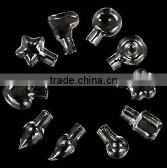 Mini Spherical Glass Bottles for Necklace Pendants With Cork photo-3