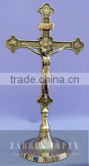 Brass Crucifix Jesus Cross