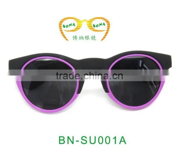 Fashion Round Shape Changeable Lens Sunglasses photo-3