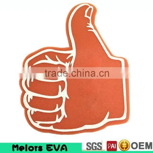Melors High Density Custom Printed Soft Eva Foam Giant Foam Hands/foam Finger Hand for Sport Cheering Items photo-3