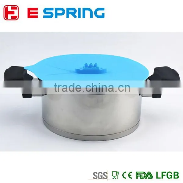 Cooking Tool Silicone Pan Lid Boil Over Spill Stopper Pot Lid