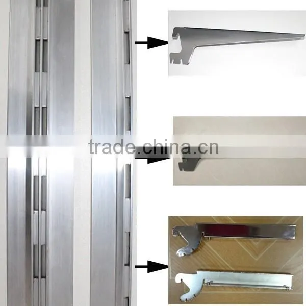 1" Slot 2" Center Shopfittings Aluminum Wall Upright photo-3
