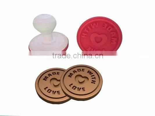 Silicone Cookie Stamp "made With Love" Valentines Day Gift photo-2