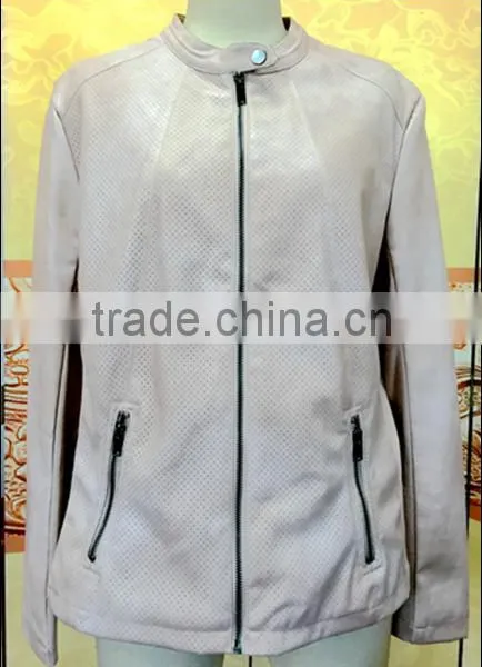 Latest Girl and Women Winter Turn Down Collar Suede Leather Jacket photo-3