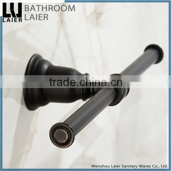 Furniture Double Posts Zinc Alloy ORB Finishing Bathroom Accessories Wall Mounted Toilet Paper Holder photo-4