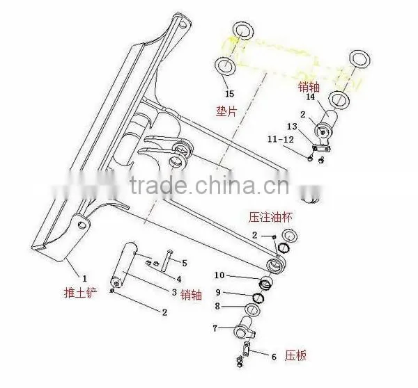 ISO9001:2008 Excavator Dozer Bucket Blade for SDLG photo-2