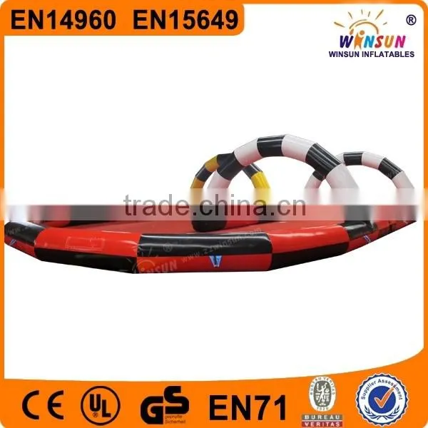 Funny Commercial Outdoor Custom Logo Inflatable Race Track for Sale photo-2