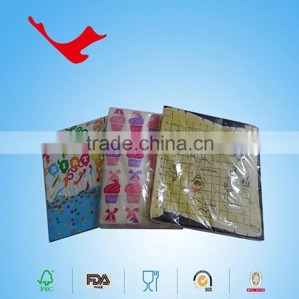 40*40cm,1/4 Folded Printed Tissue Paper Napkin Towel for Brithday Day Party photo-6