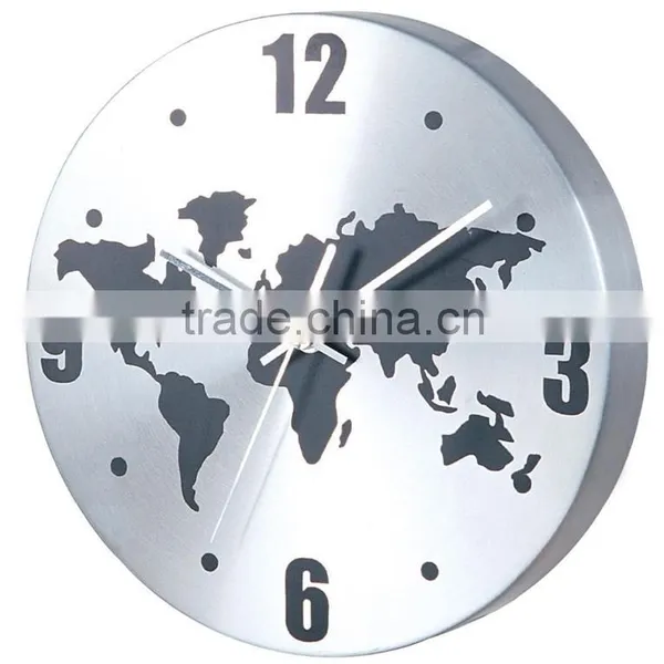 Logo Promotional Customized Aluminum Round Wall Clock China photo-3