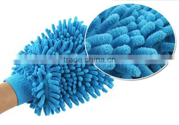 Microfiber Premium Car Wash Mitt ,Dual Sided Chenille Glove Cleaning Cloth Towel for Car, Wood, Furniture & Glass photo-2