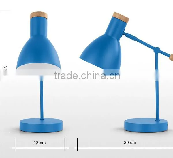High Quanlity Metal With Powder Coating Finished Bedside Table Lamp Bedroom Study Room Table Lamp photo-3