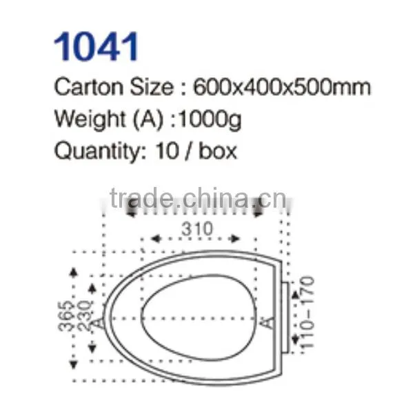 FG140PP Good Quality PP Toilet Seat Cover Closed Coupled Seat Cover Kids Toilet Seat photo-2