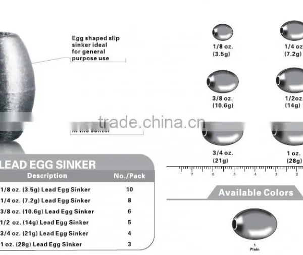 Lead Sinker Different Shape Lead Fishing Sinker