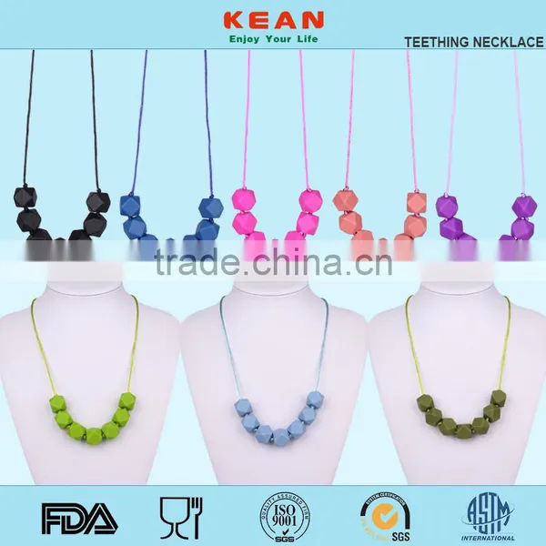 100% Non-Toxic Handmade Cool Jewellery Teething Necklace For Babies photo-6