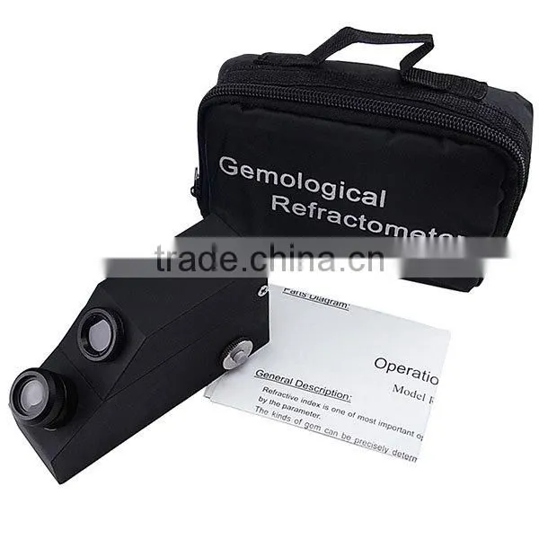 Gem Refractometer w/ Built-in LED Light + RI Oil Gemstone Identifier Tester Jewelry Tool photo-2