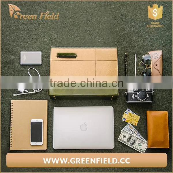 Washable Kraft Paper Resuable Washable Brown Kraft Paper Bag Clutch Bag photo-5