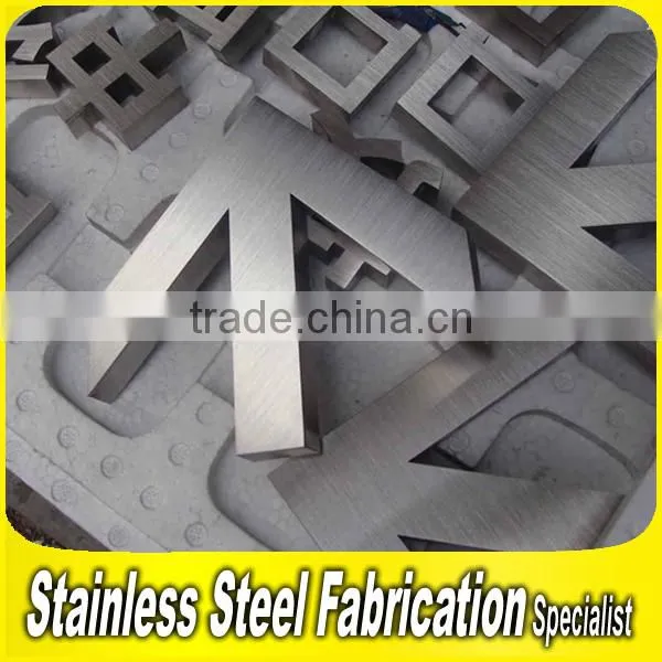 Advertising Brushed 304 Stainless Steel Vintage Sign Digital Signage photo-5