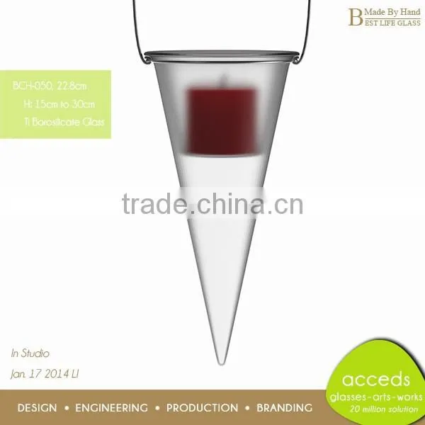Hot Selling OEM/ODM Borosilicate Clear Glass Candle Holder photo-6