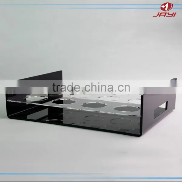 Plastic Tray With Cup Holder,hot Sale Acrylic Coffee Cup Holder Tray photo-2