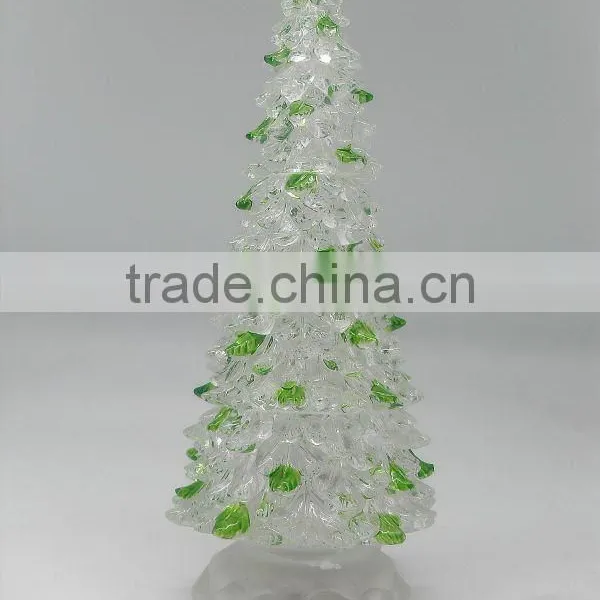 Acrylic Factory Printing Christmas Decoraive Glitter Plastic Tree photo-2