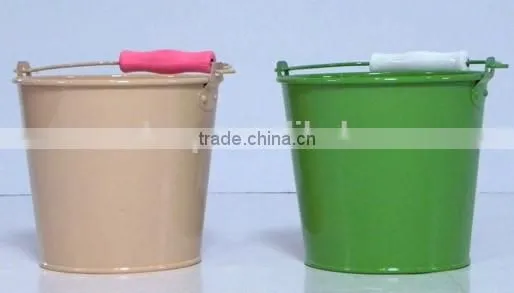 Bucket With Wooden Handle, MSO-042 photo-2