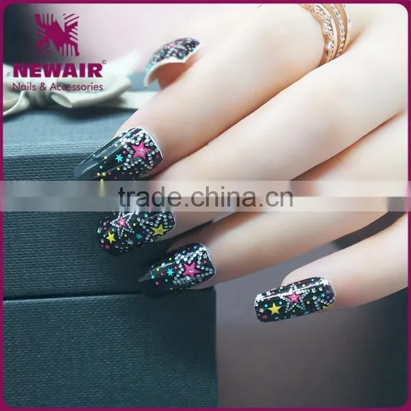 New Air High Quality Glitter Stickers Custom Nail Wraps Printing photo-3